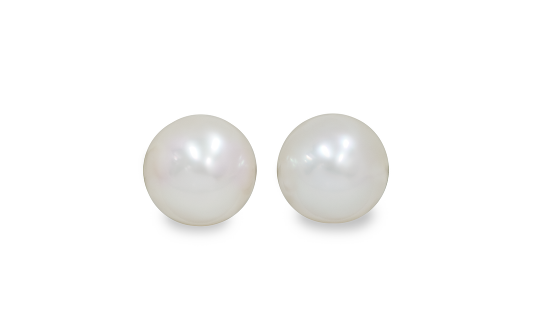 White South Sea Pearl Pair 17.5mm