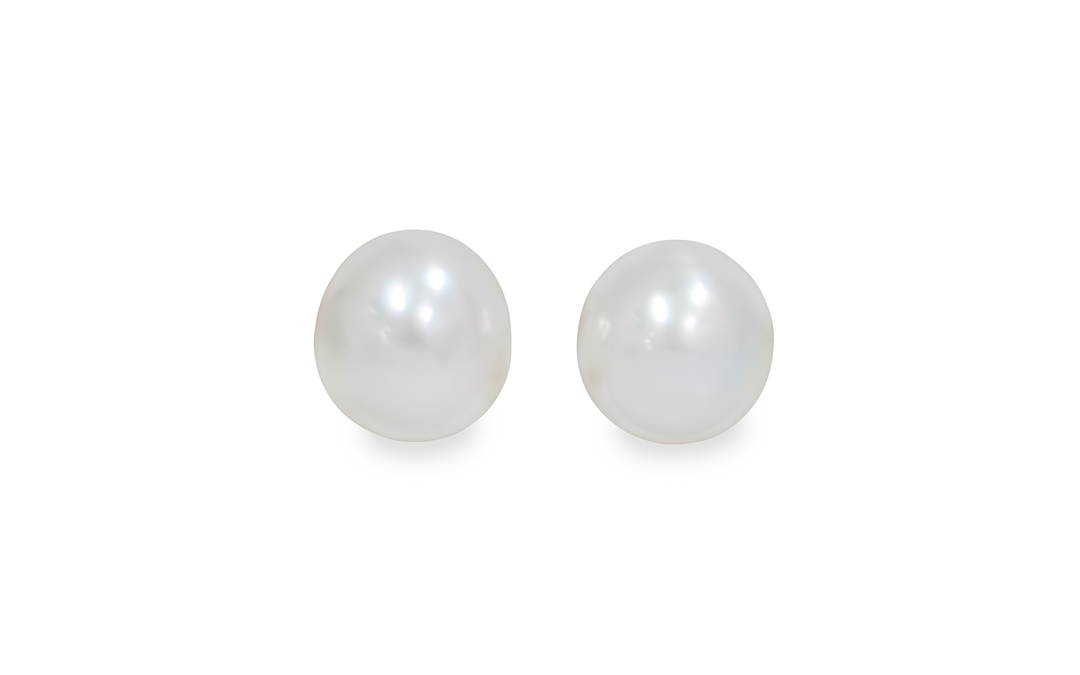 White South Sea Pearl Pair 11.3mm