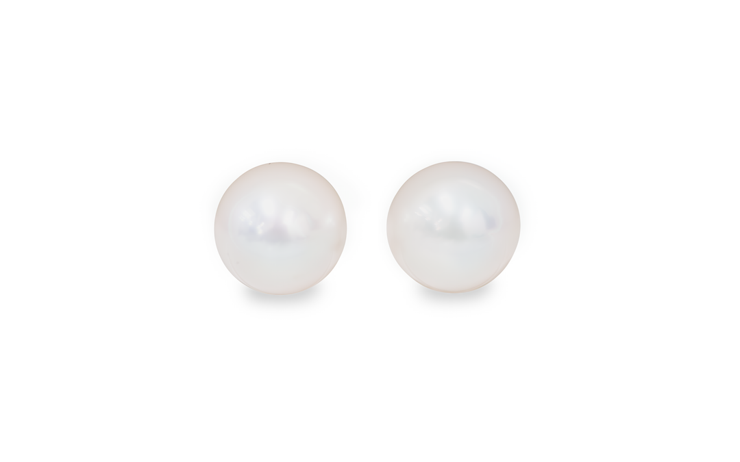 White South Sea Pearl Pair 12.5mm