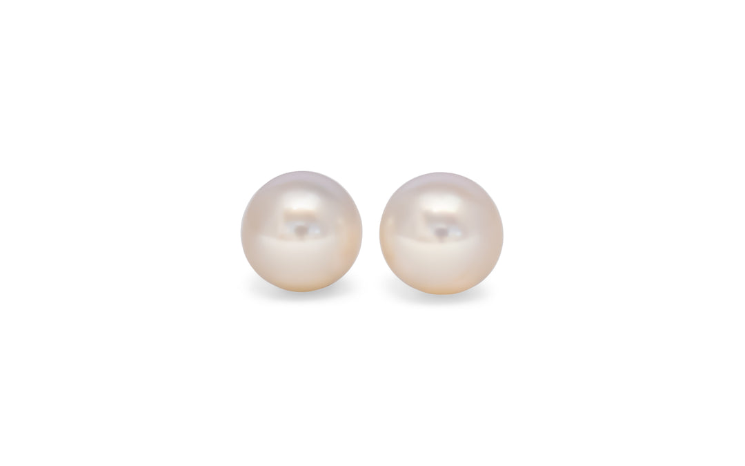 White South Sea Pearl Pair 9.8mm