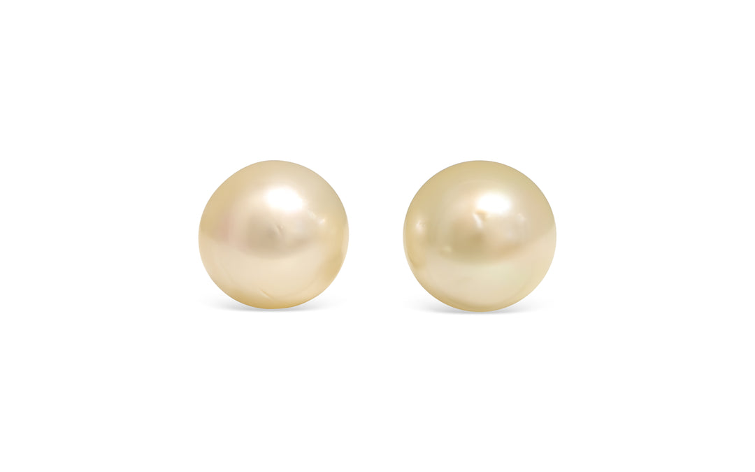 Golden South Sea Pearl Pair 11.0mm