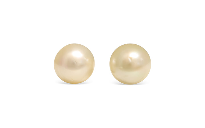 Golden South Sea Pearl Pair 11.0mm