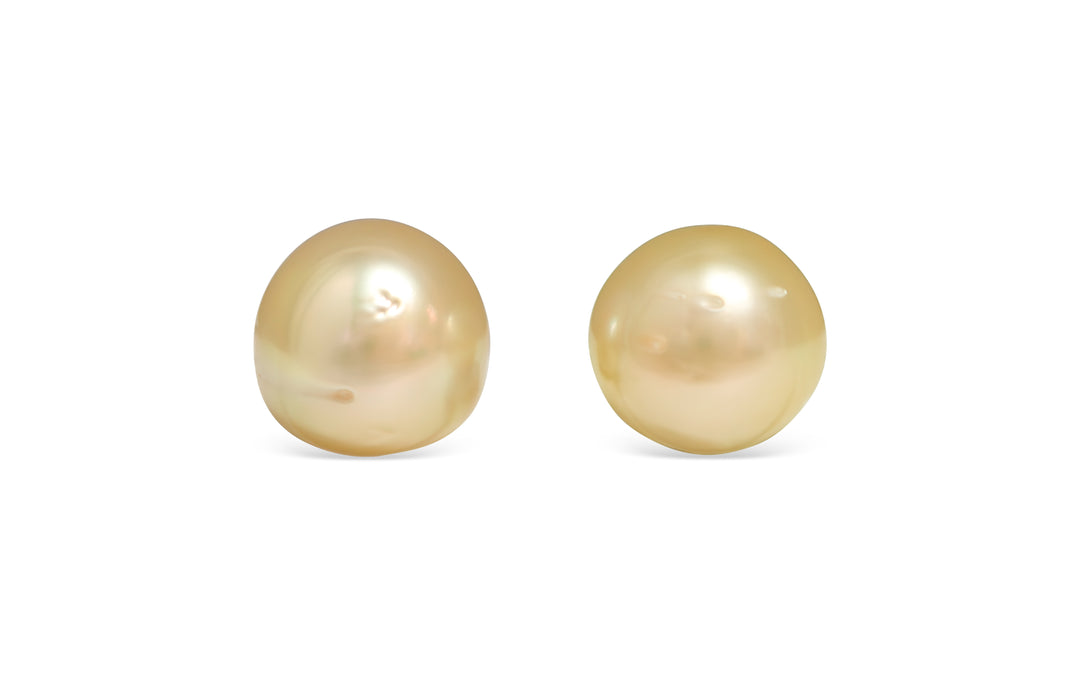 Golden South Sea Pearl Pair 11.3mm