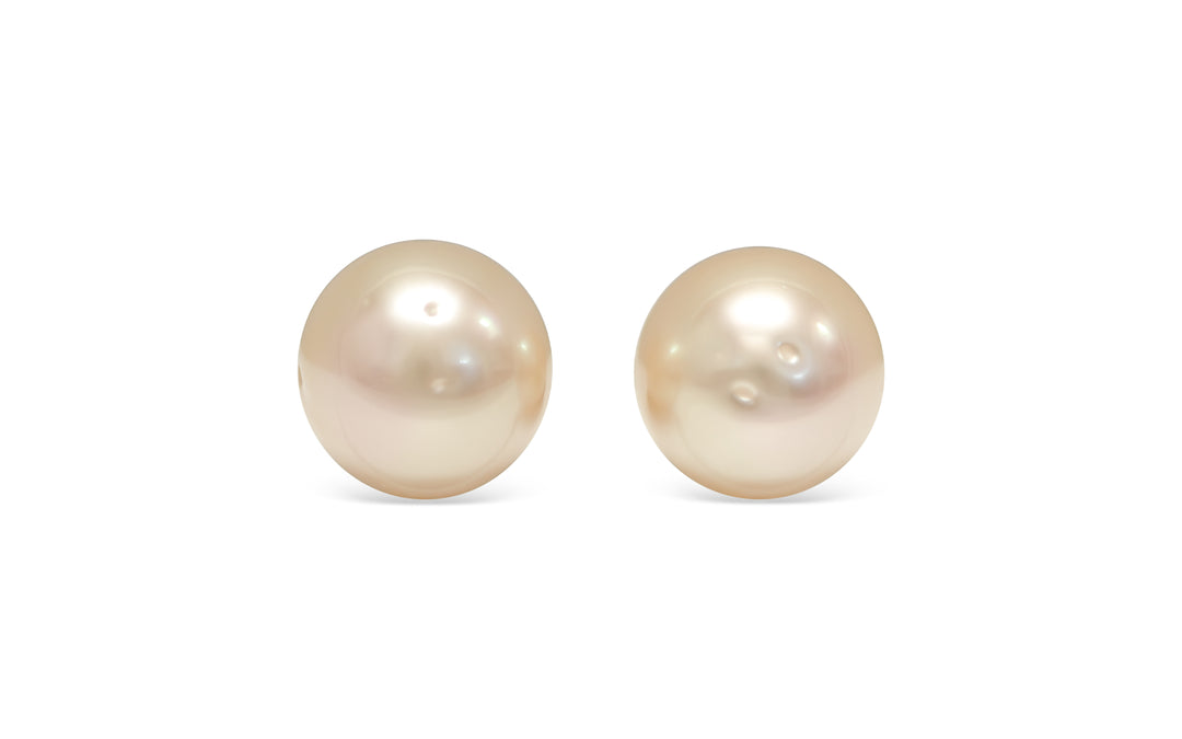 Golden South Sea Pearl Pair 12.6mm