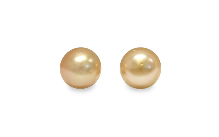 Golden South Sea Pearl Pair 10.6mm