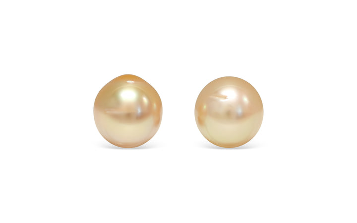 Golden South Sea Pearl Pair 10.4mm