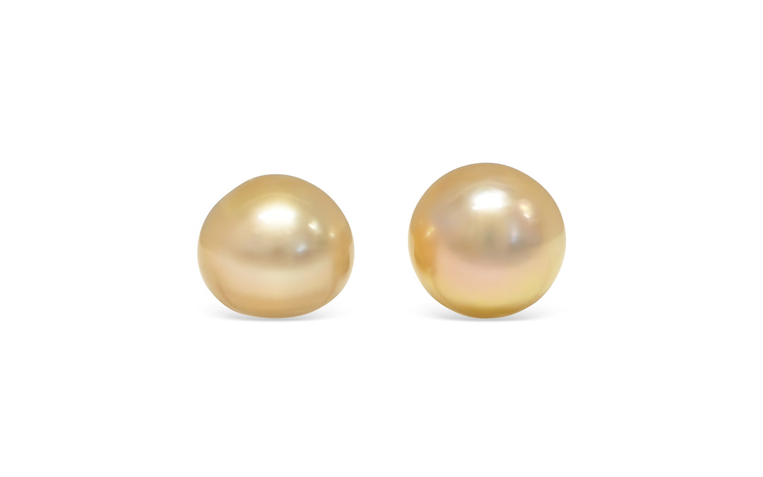 Golden South Sea Pearl Pair 11.5mm