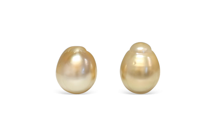 Golden South Sea Pearl Pair 10.2mm