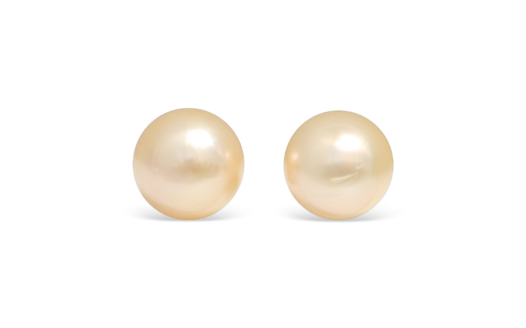 Golden South Sea Pearl Pair 12.3mm