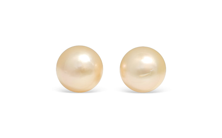 Golden South Sea Pearl Pair 12.3mm