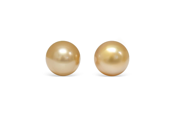 Golden South Sea Pearl Pair 10.6mm