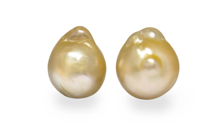 Golden South Sea Pearl Pair 14.6mm