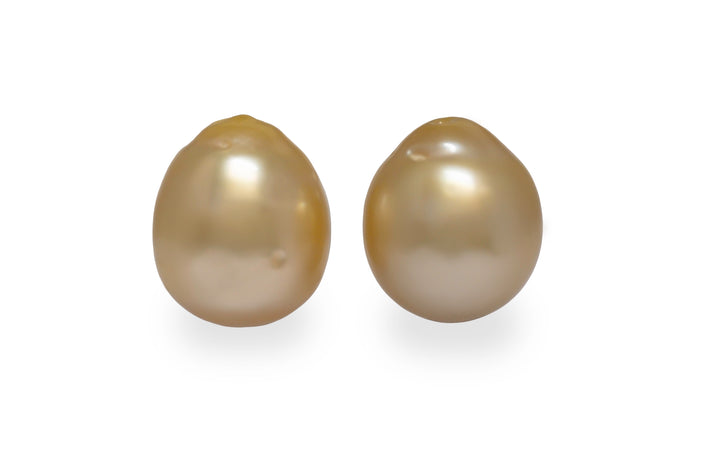 Golden South Sea Pearl Pair 11.0mm