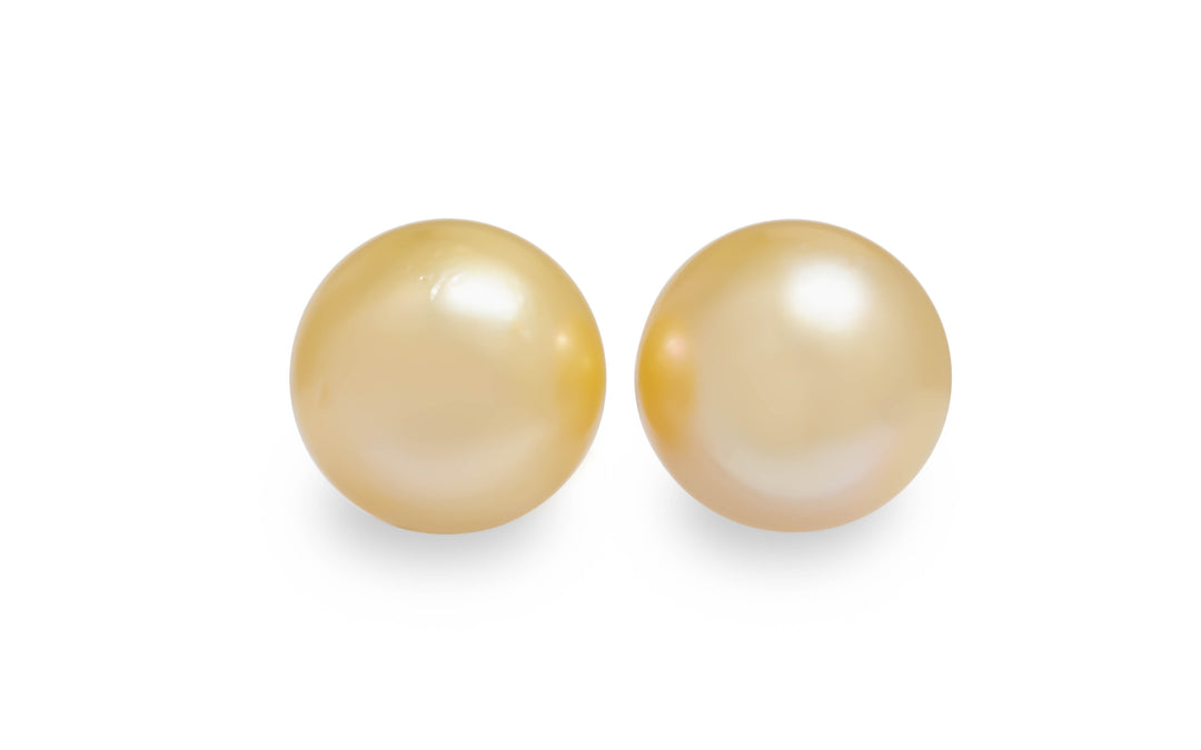 Golden South Sea Pearl Pair 12.0mm