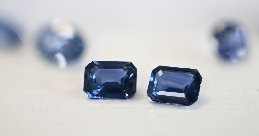 Blue Ceylon Sapphire Pair 1.48ct