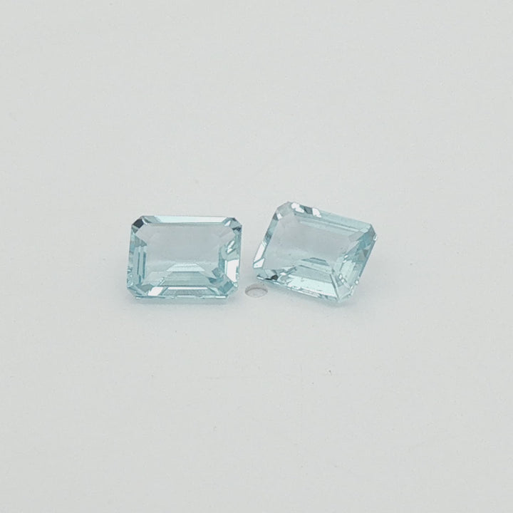 Pale Blue Aquamarine Pair 2.30ct
