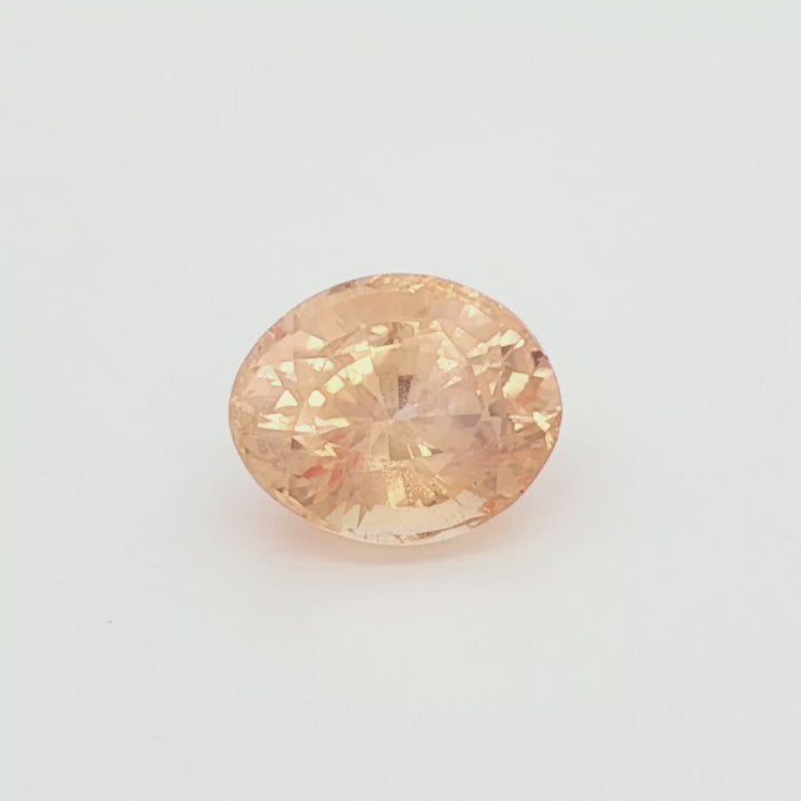 Apricot Ceylon Sapphire 4.93ct (GSL cert)