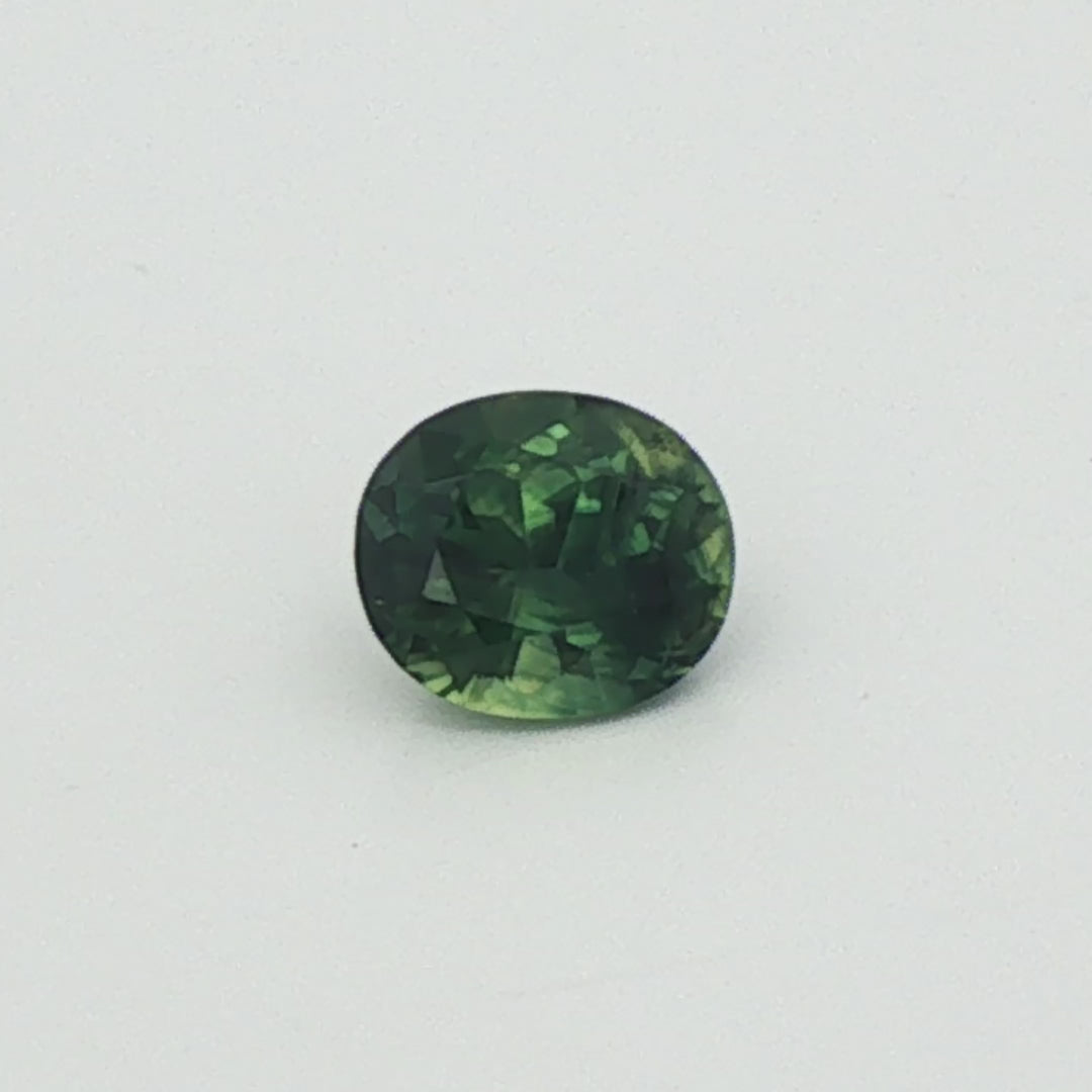 Green Australian Parti Sapphire 1.14ct