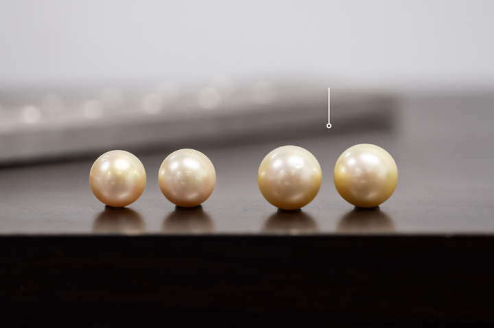 Golden South Sea Pearl Pair 13.8mm