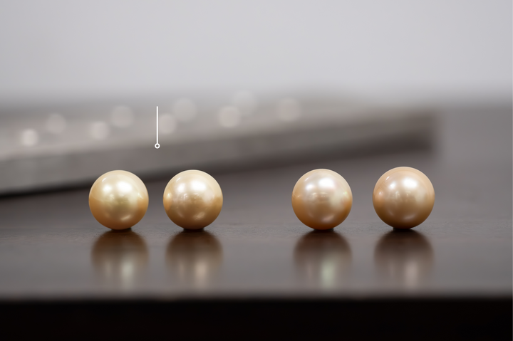 Golden South Sea Pearl Pair 12.3mm