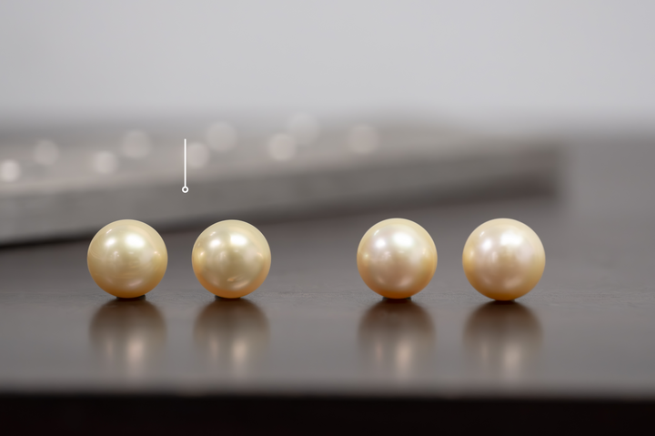 Golden South Sea Pearl Pair 12.1mm